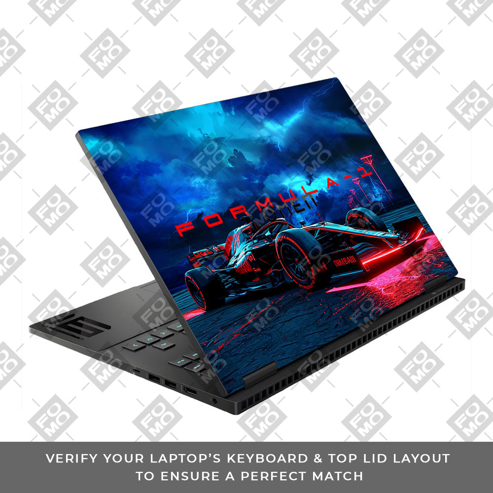 Fututristic Formula 1 HP Omen Gaming 16 Laptop Skin