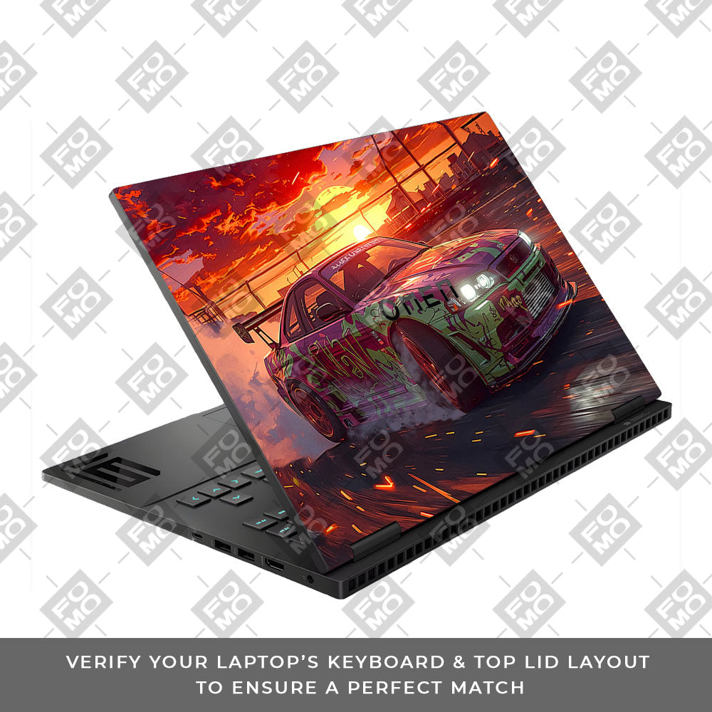 Tokyo Drift Vibes HP Omen Gaming 16 Laptop Skin