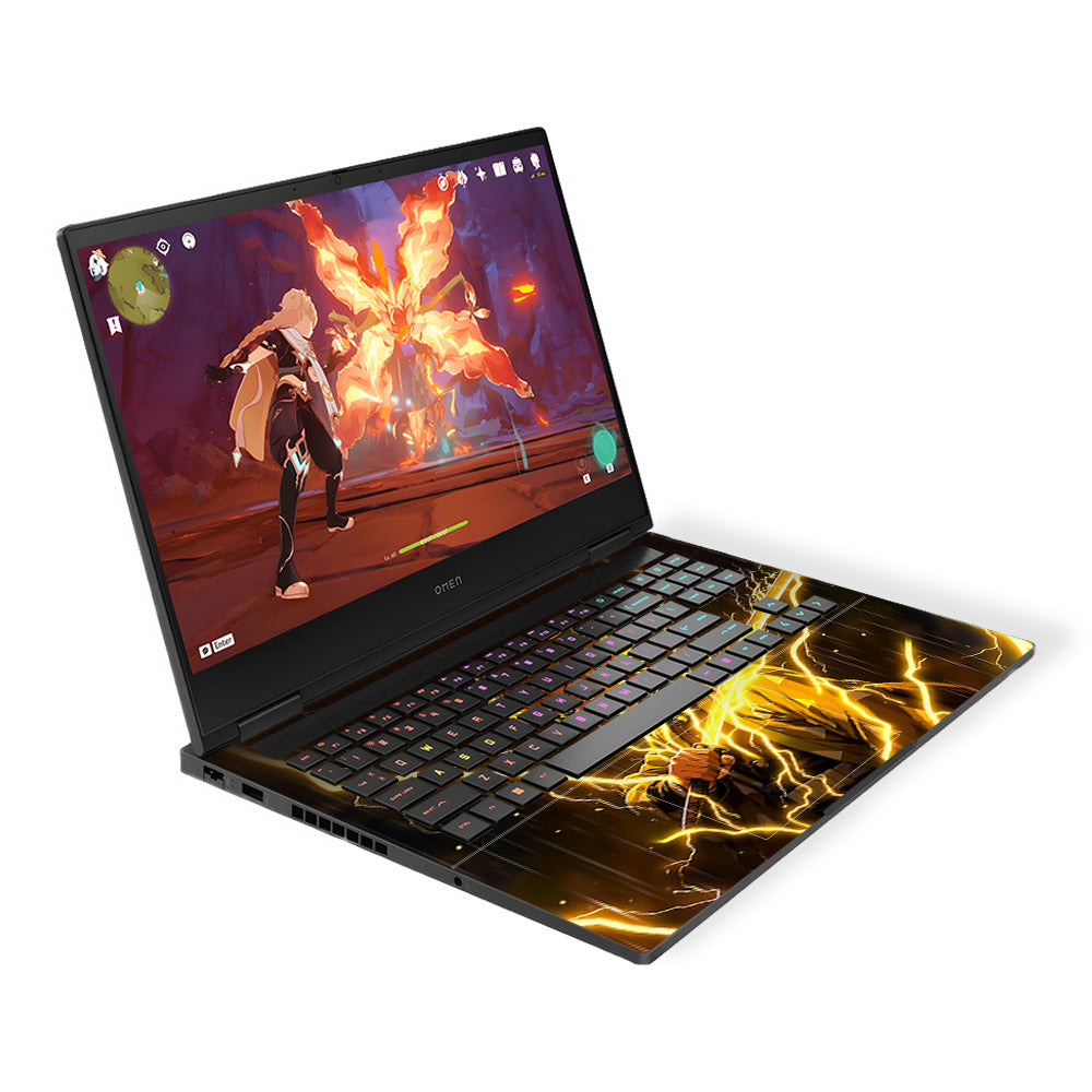 Thunder Soul Lightning Zenitsu HP Omen Gaming 16 3D Laptop Skin