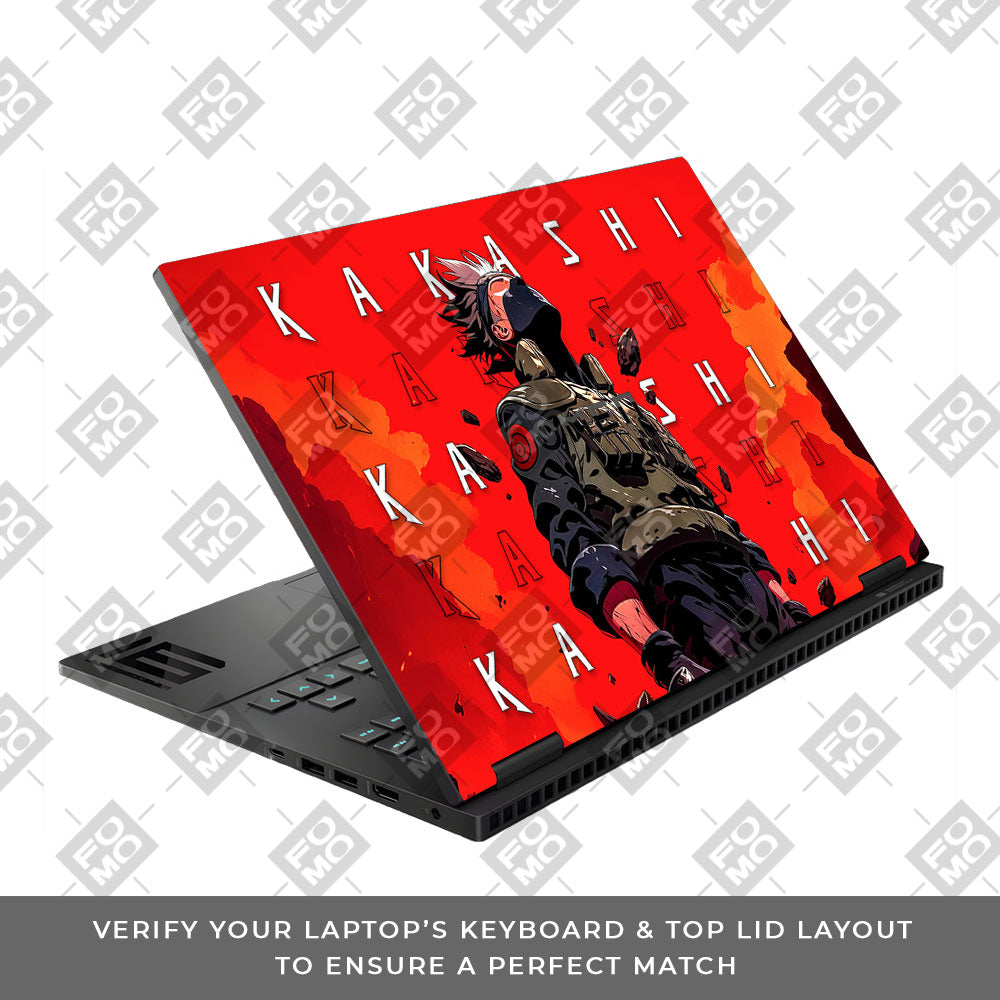 Kakashi Hatake Inferno HP Omen Gaming 16 Laptop Skin