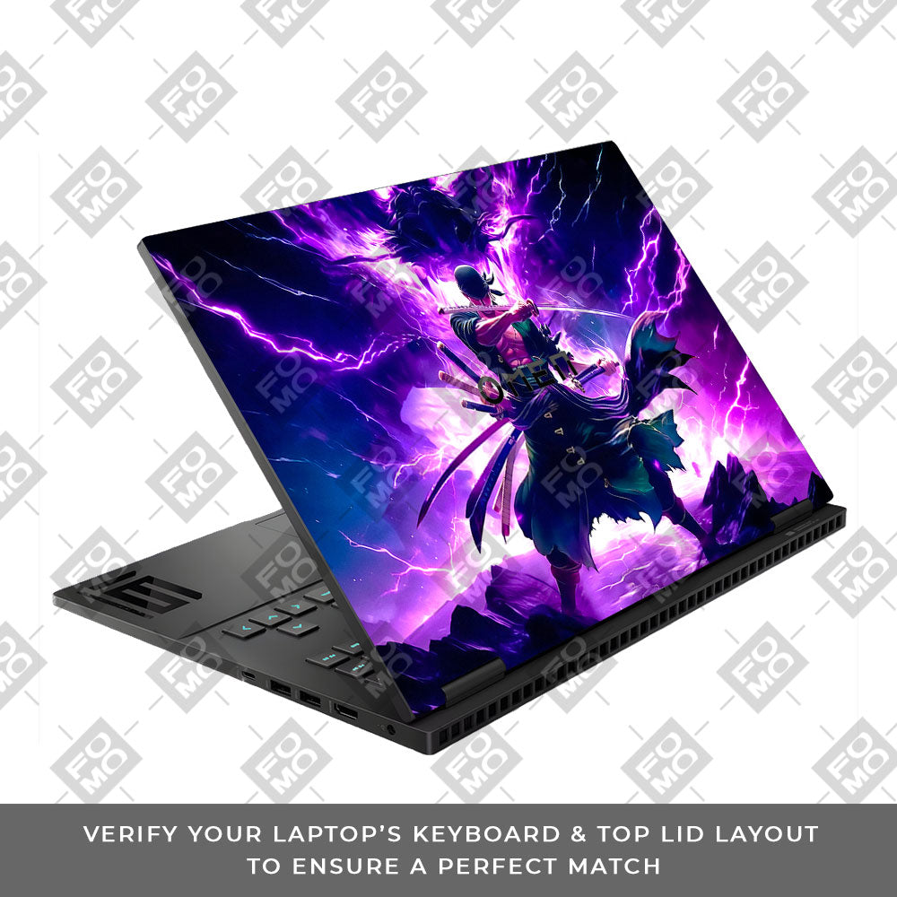 Roronoa Zoro Hell Mode HP Omen Gaming 16 Laptop Skin