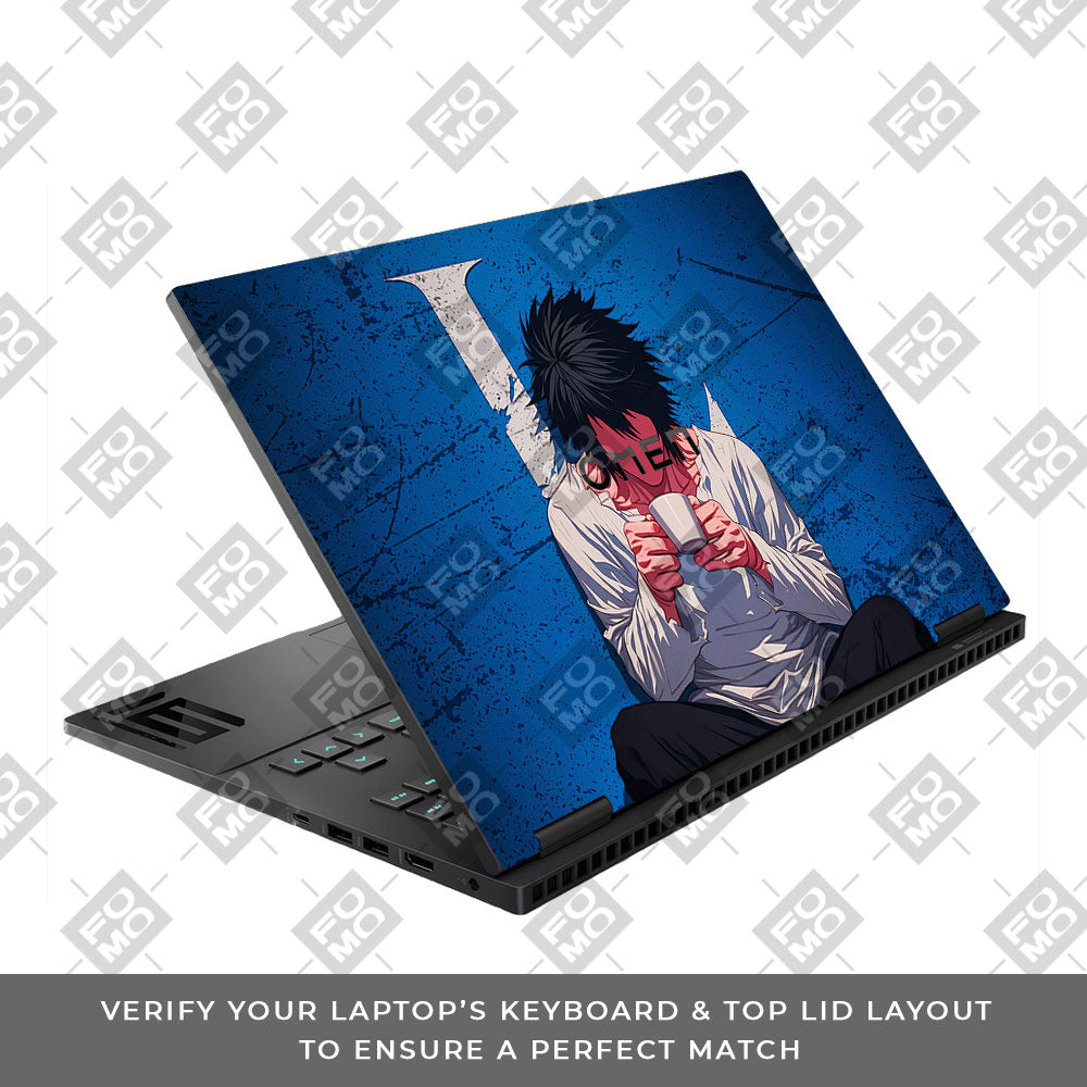 Death Note L Lawliet HP Omen Gaming 16 Laptop Skin