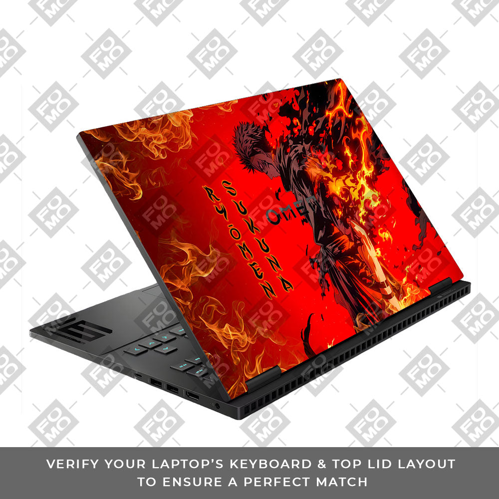 Ryomen Sukuna Lord of Curses HP Omen Gaming 16 Laptop Skin