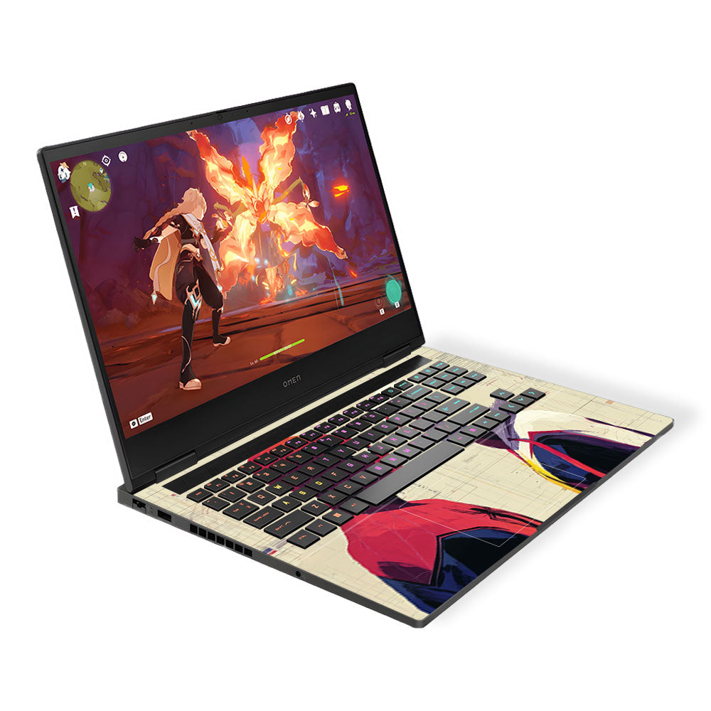 Spider Man X Spider Gwen HP Omen Gaming 16 Laptop Skin