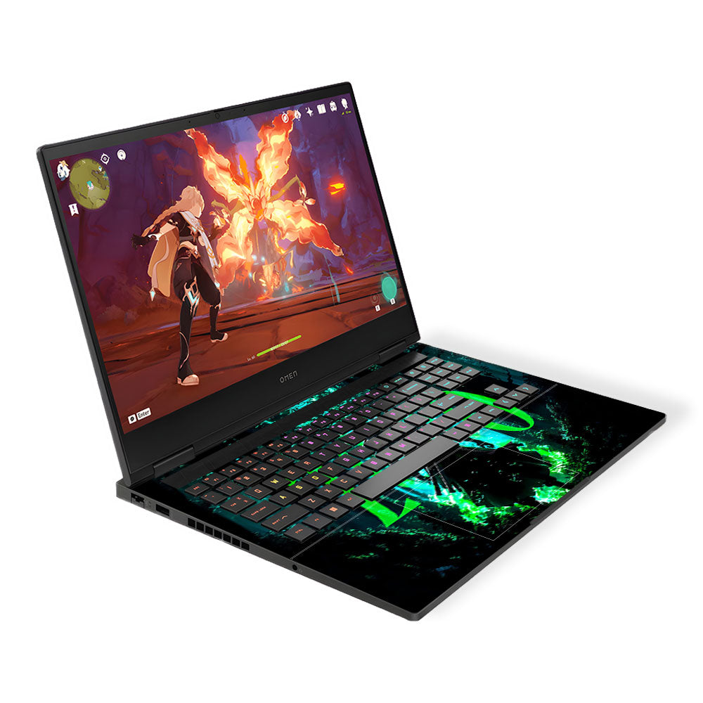 Zoro Green Aura HP Omen Gaming 16 Laptop Skin