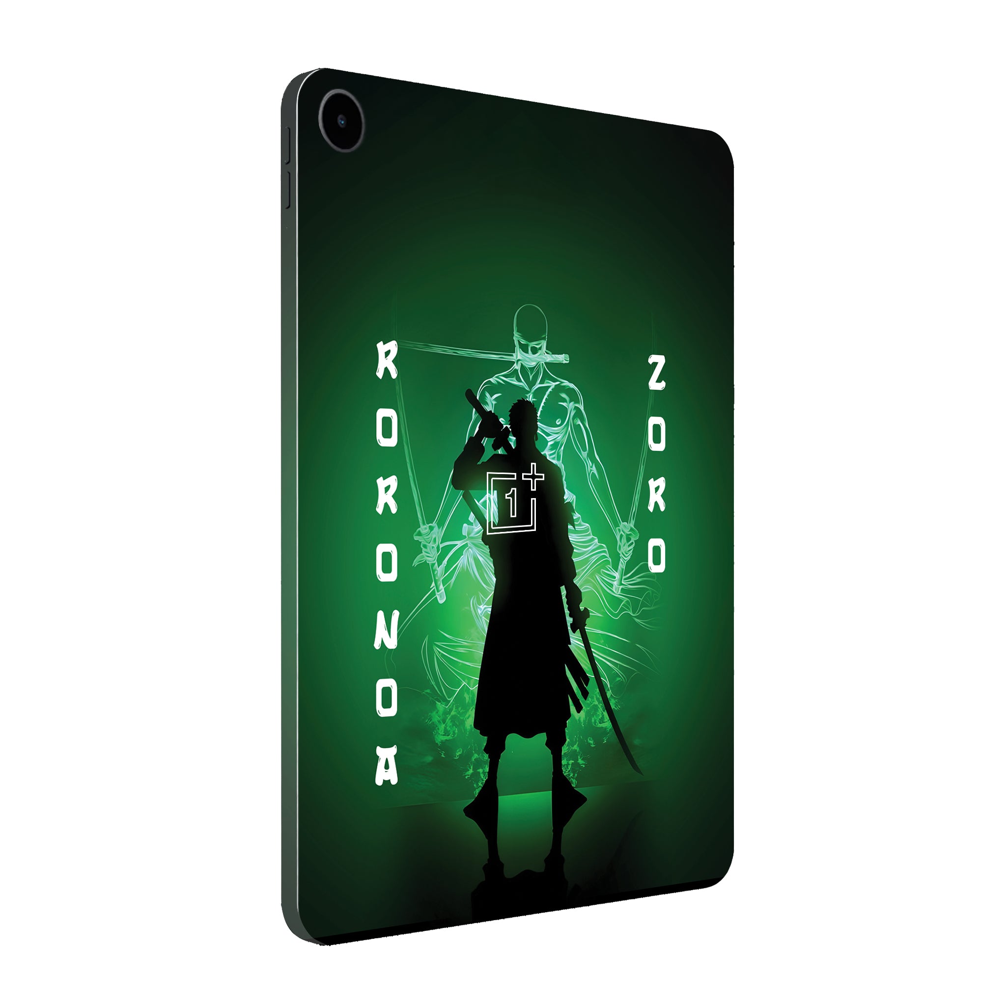 OnePlus Pad Go 2 Zoro in Green Fluorescent Background Anime Tablet Skin