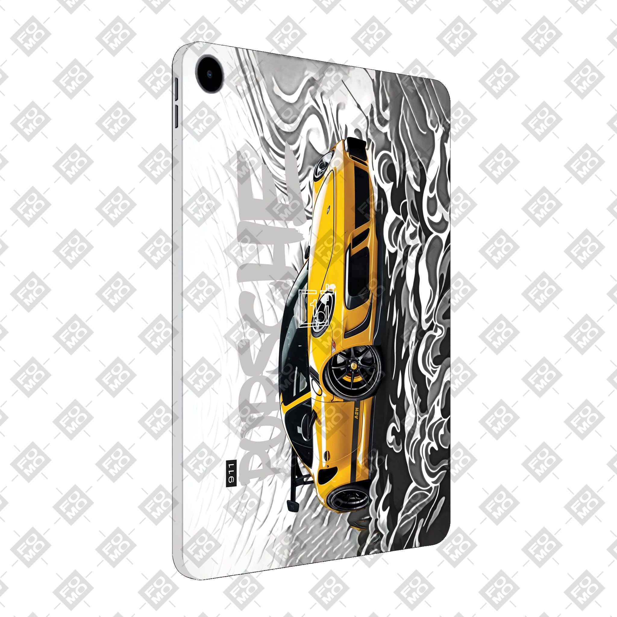 OnePlus Pad Go 2 Porsche 911 Yellow Blaze Cars & Bikes Tablet Skin
