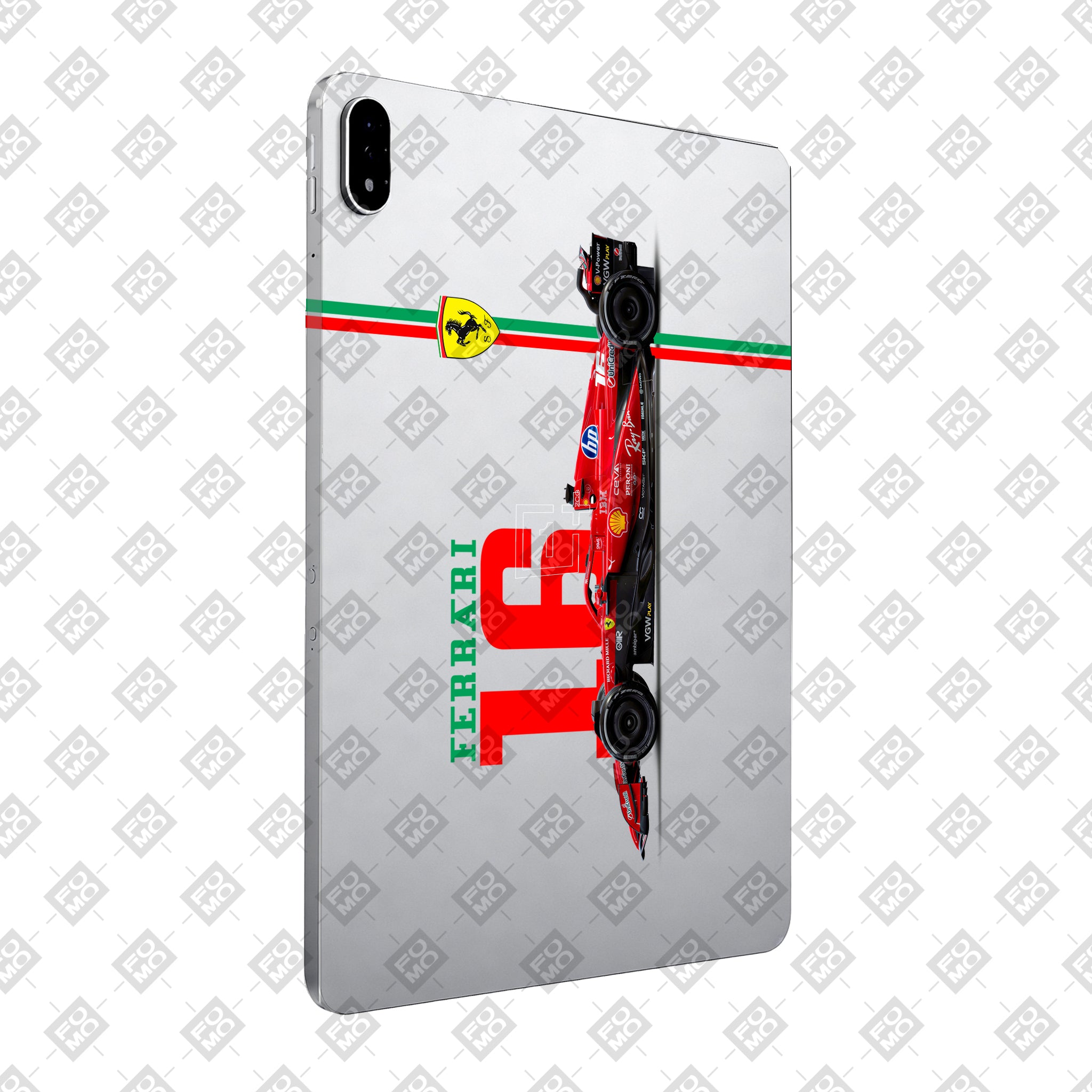 OnePlus Pad 3 Transparent Ferrari Flame Tablet Skin