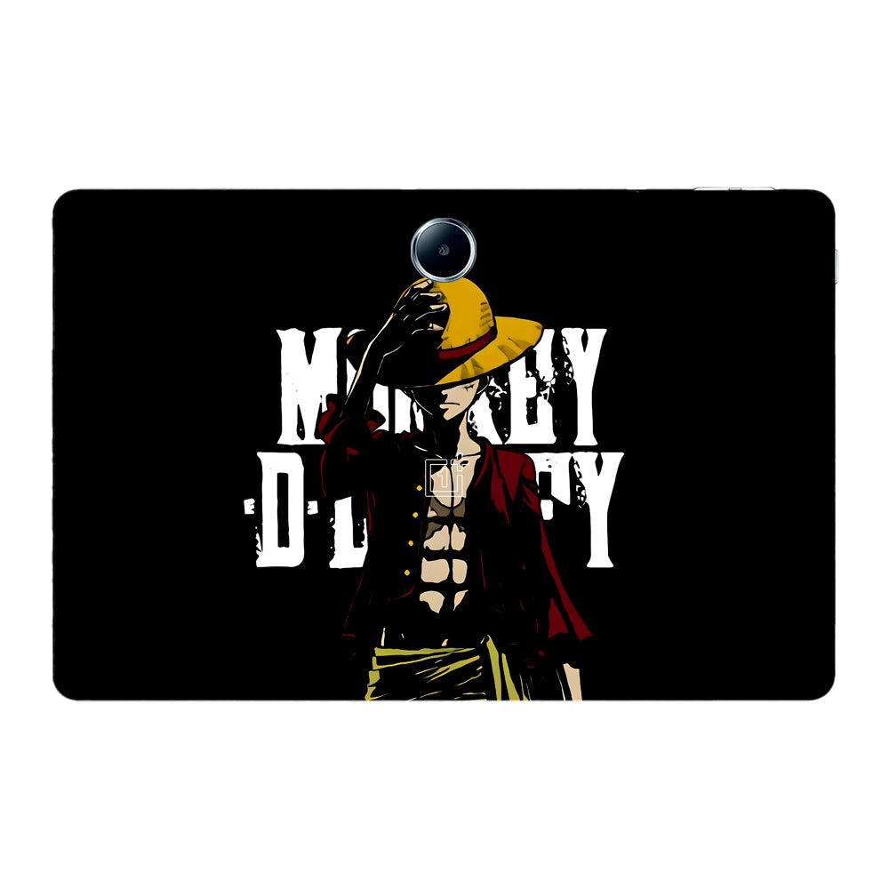 OnePlus Pad Lite Luffy in Black Background Anime Tablet Skins