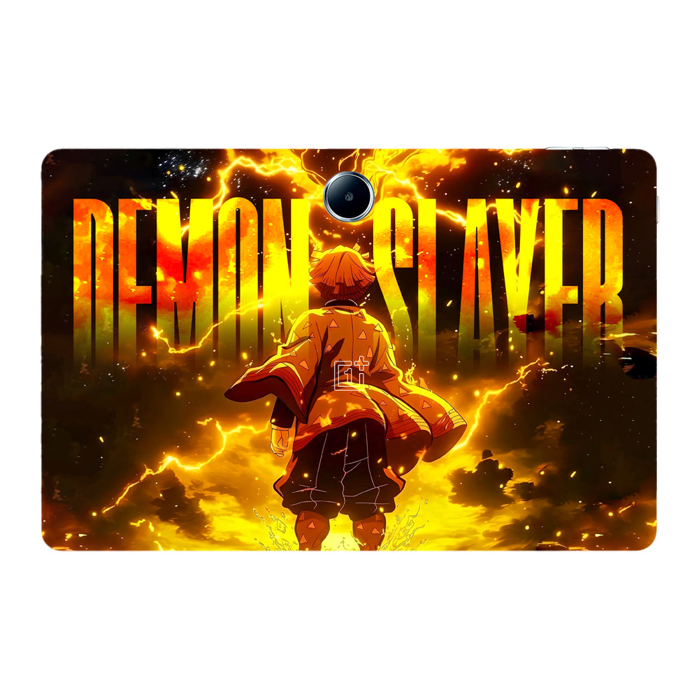 OnePlus Pad Lite Zenitsu Lightning Strike Anime Tablet Skins