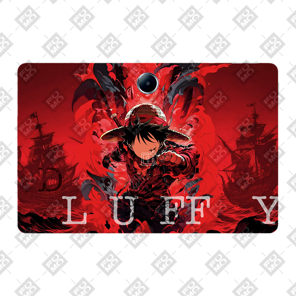 OnePlus Pad Lite Gear Fifth Luffy in Red Anime Tablet Skins