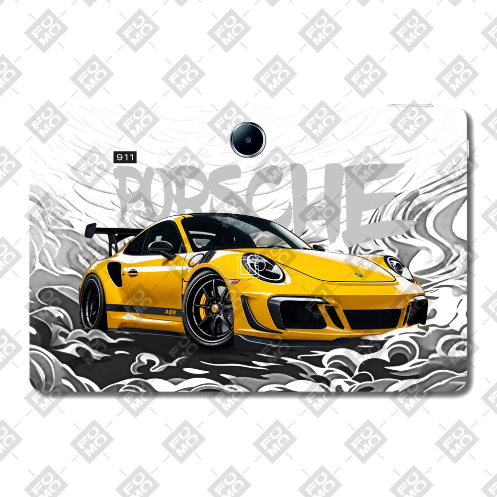 OnePlus Pad Lite Porsche 911 Yellow Blaze Cars & Bikes Tablet Skins