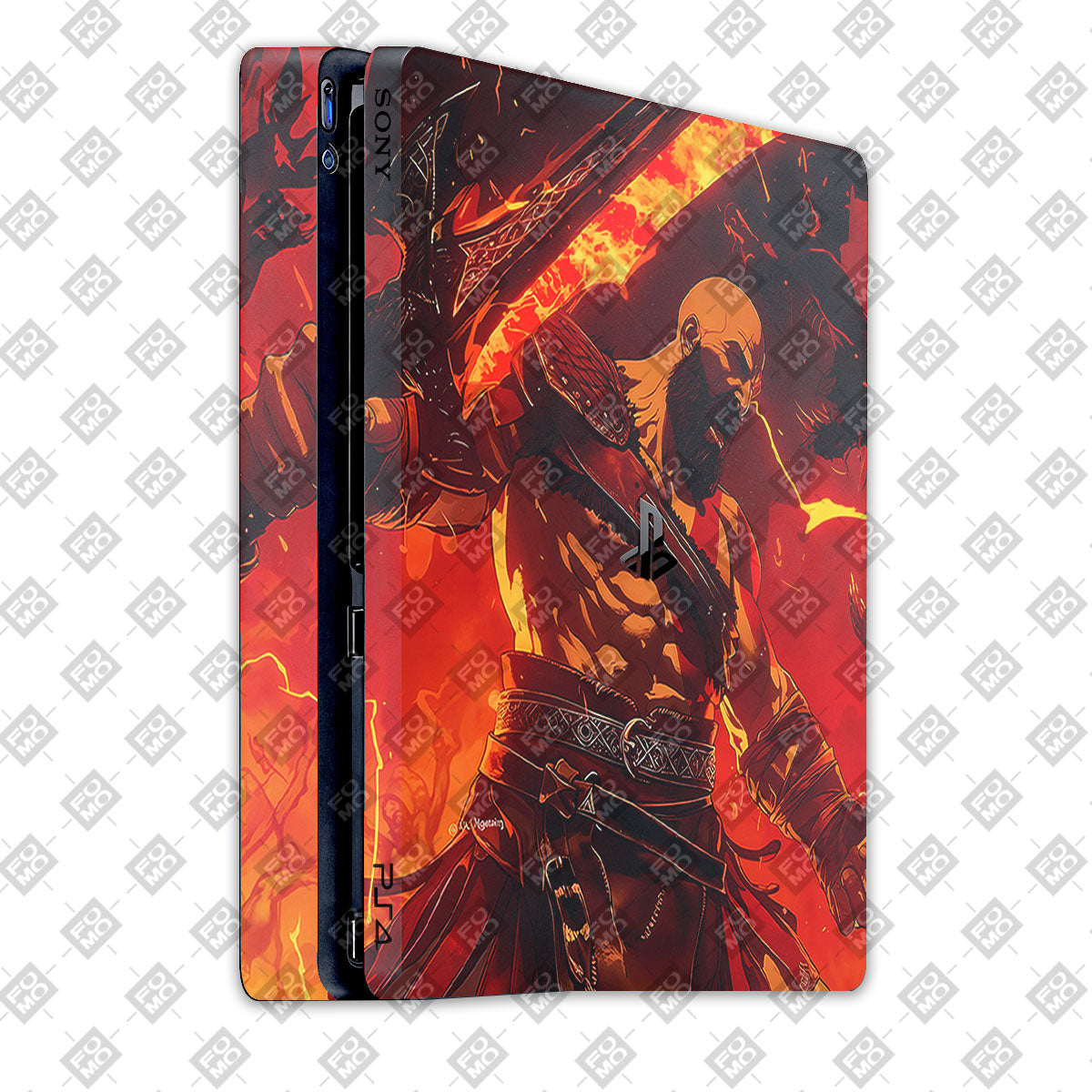 Blades of Chaos Fury PlayStation 4 Slim Edition Skins