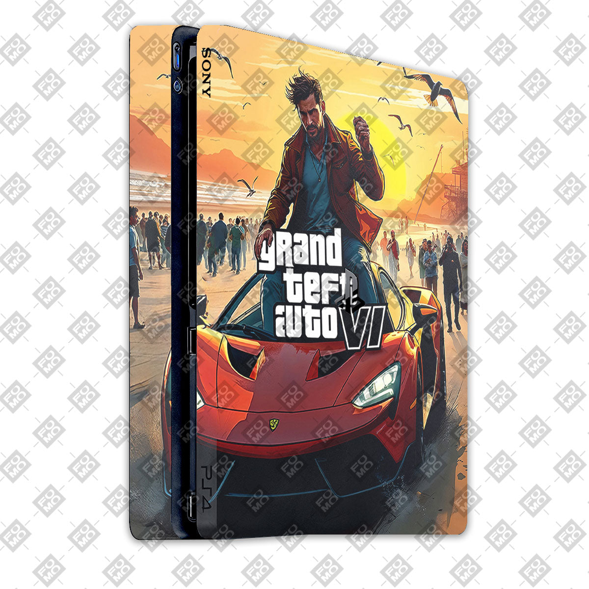 GTA VI Beach Ride PlayStation 4 Slim Edition Skins