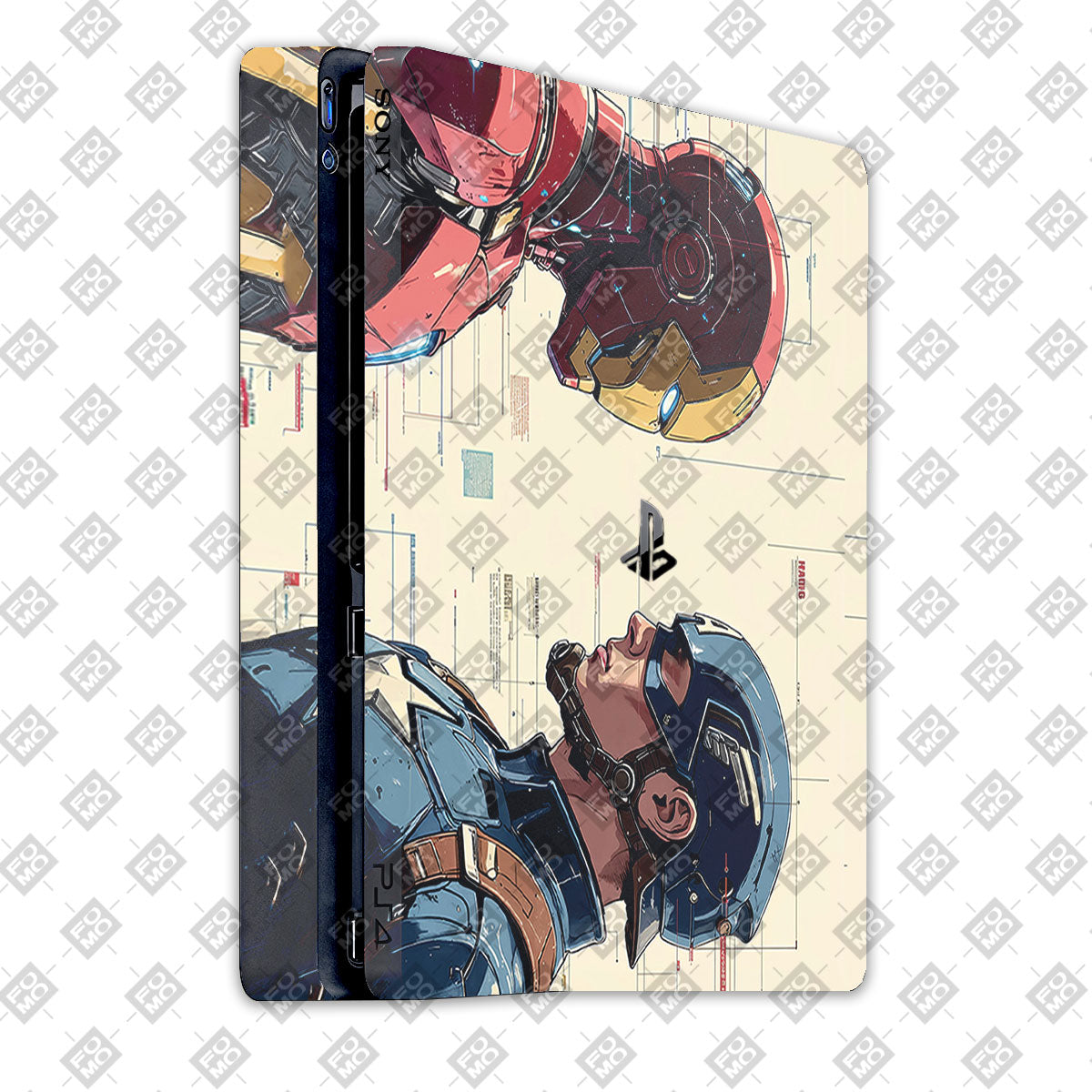 Iron Man vs Captain America PlayStation 4 Slim Edition Skins