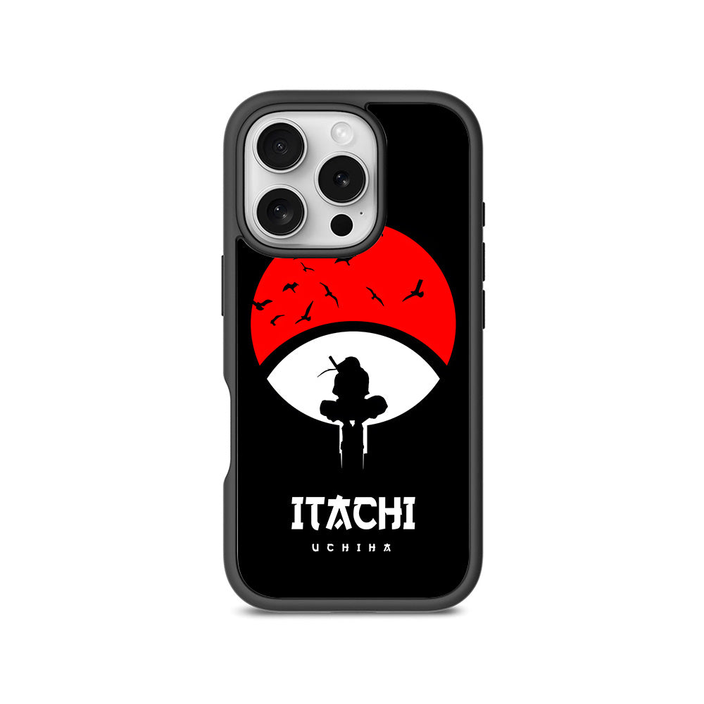 Itachi Uchiha The Clan Killer 3D Skin with Shockguard Armour Magsafe Case for Apple iPhone 16 Pro