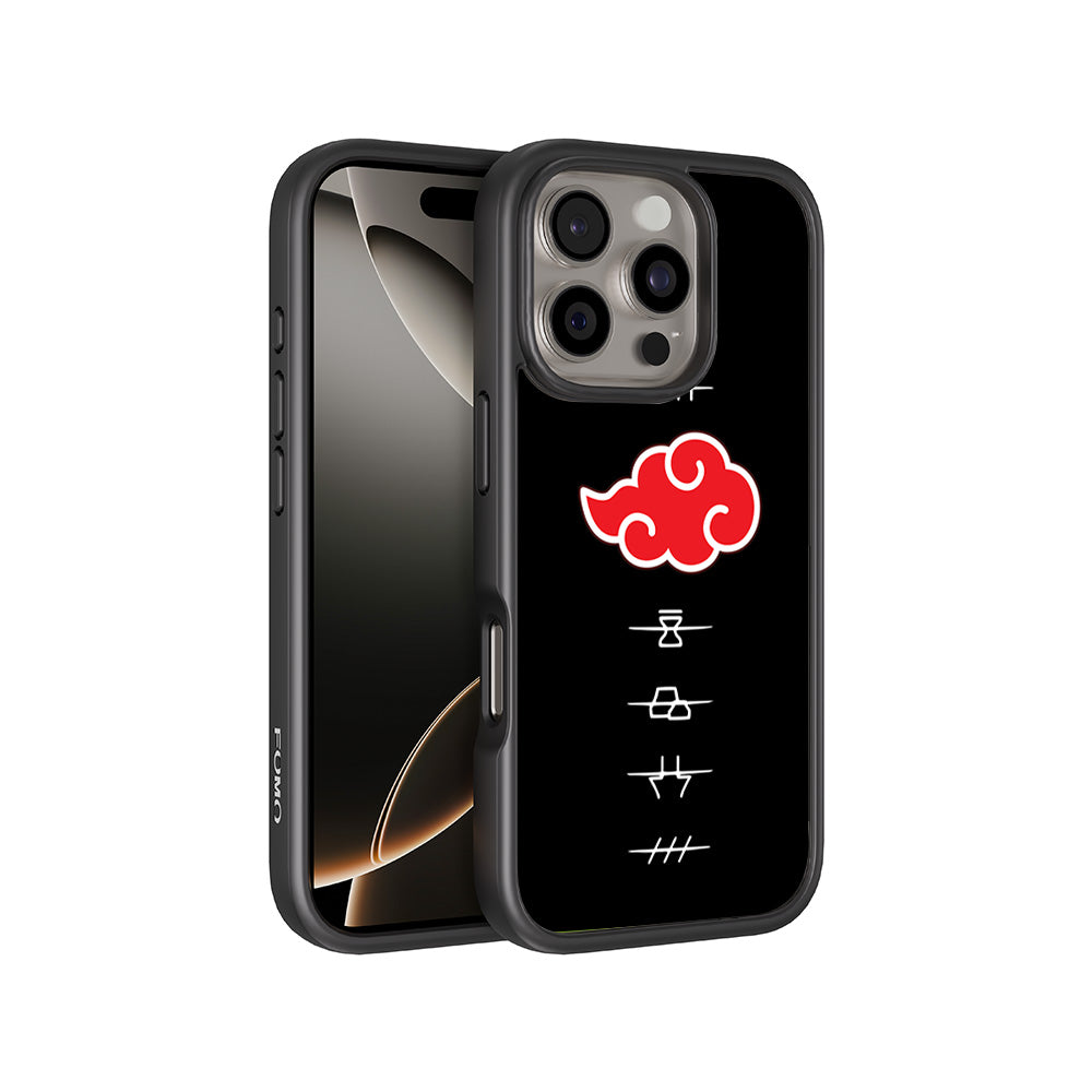 Akatsuki Logo Naruto Anime 3D Skin with Shockguard Armour Magsafe Case for Apple iPhone 16 Pro
