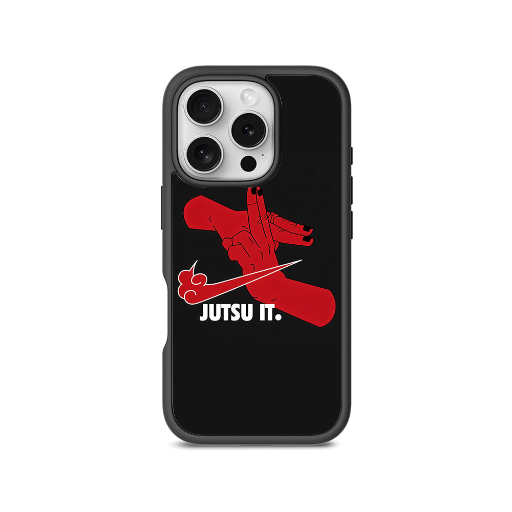 Just Jutsu It 3D Skin with Shockguard Armour Magsafe Case for Apple iPhone 16 Pro