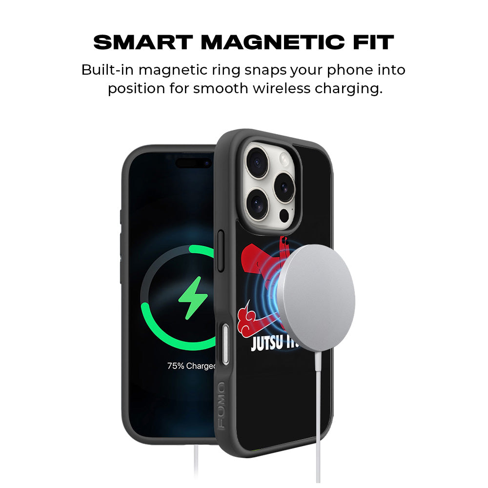 Just Jutsu It 3D Skin with Shockguard Armour Magsafe Case for Apple iPhone 16 Pro