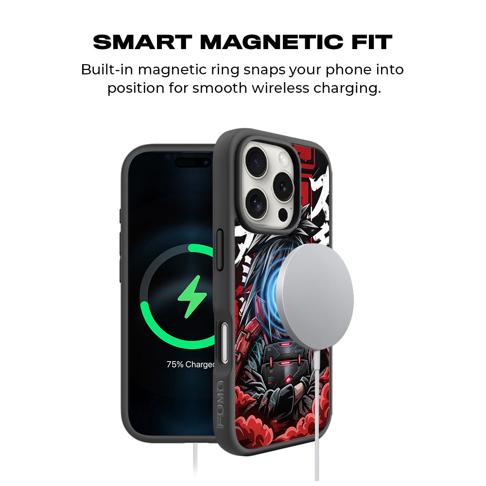Madara Uchiha Anime 3D Skin with Shockguard Armour Magsafe Case for Apple iPhone 16 Pro Max