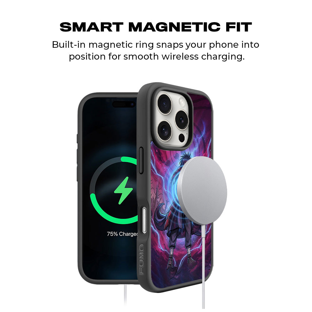 Madara Eternal Shinobi Anime 3D Skin with Shockguard Armour Magsafe Case for Apple iPhone 16 Pro