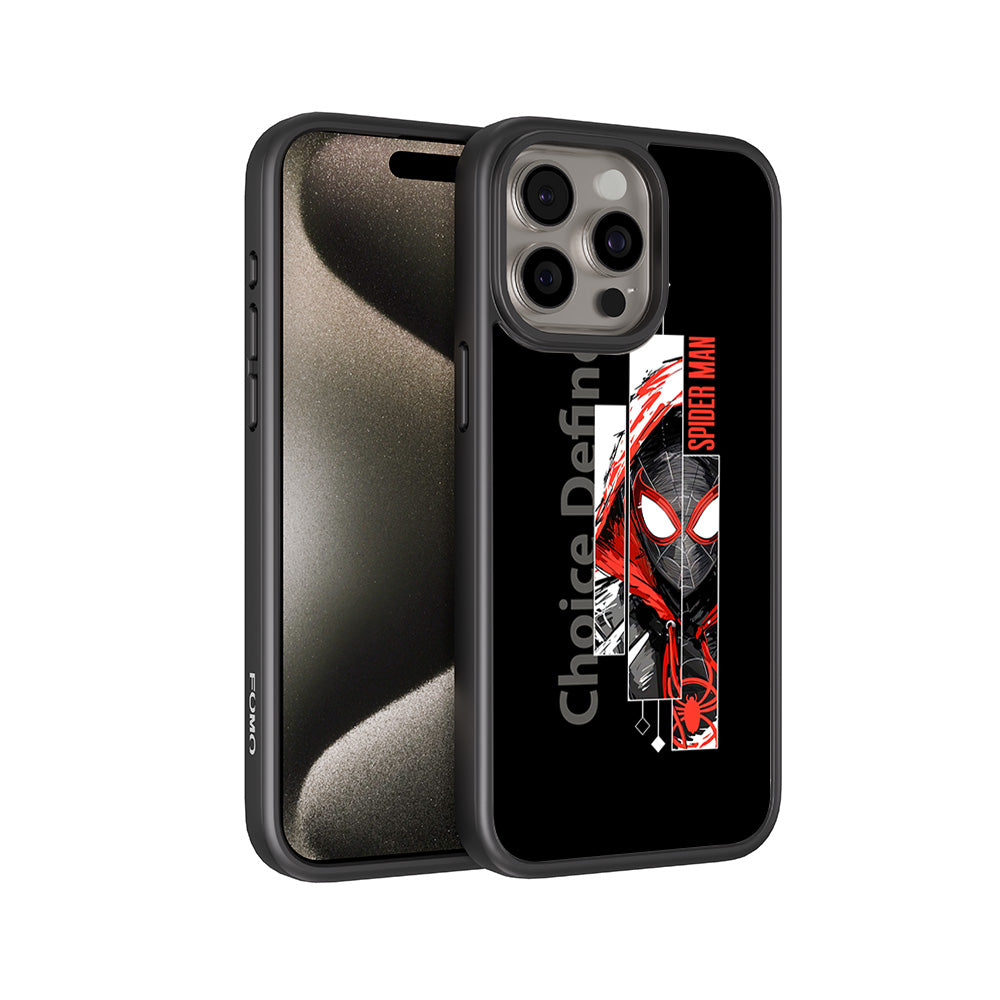Spiderman Choices Defines Skin with Shockguard Armour Magsafe Case for Apple iPhone 15 Pro Max