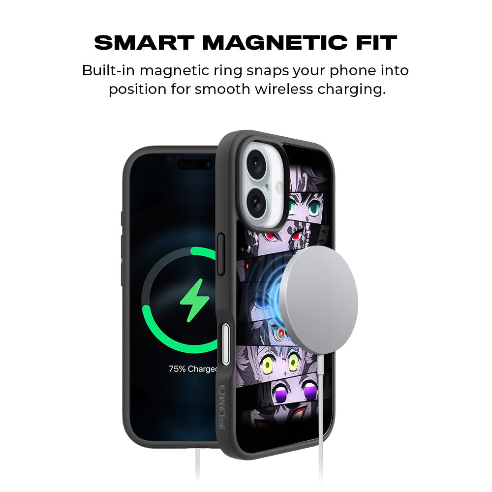 Demon Eyes Awakening Skin with Shockguard Armour Magsafe Case for Apple iPhone 16