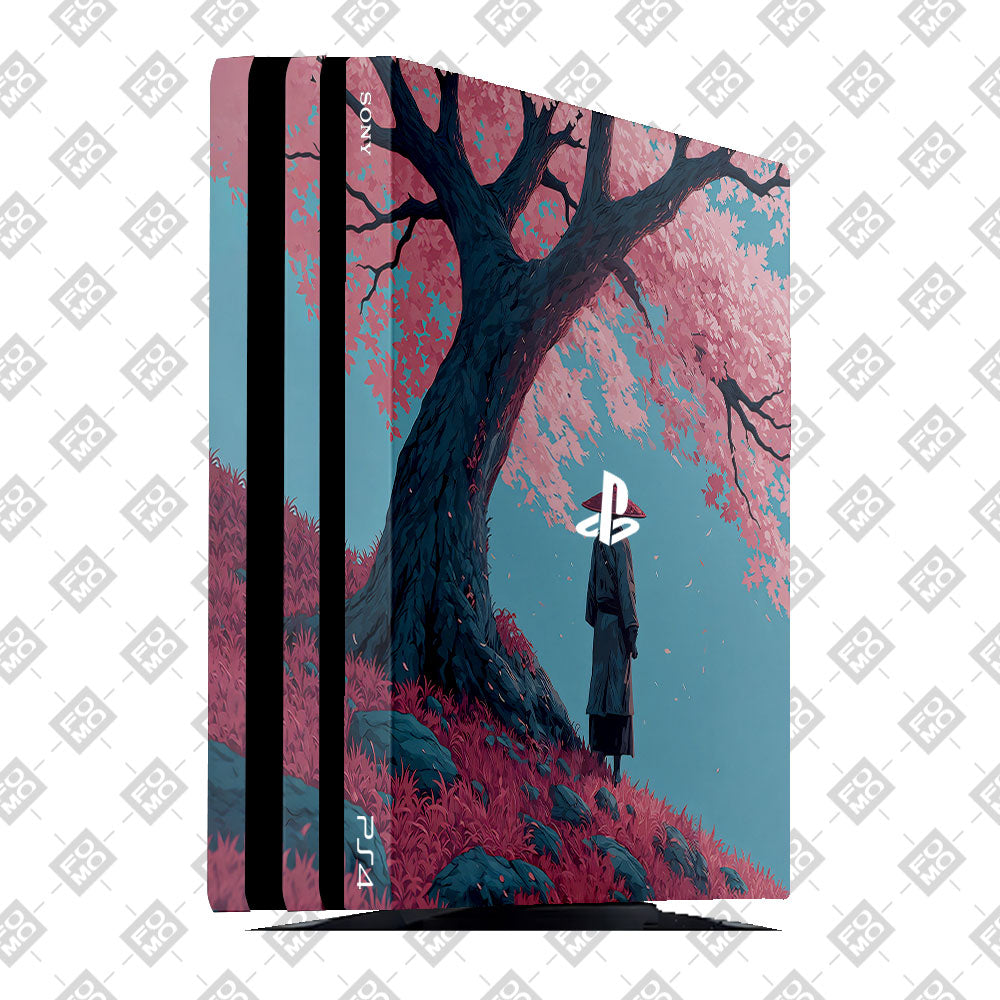 Serenity Under the Sakura PlayStation 4 Pro Skin