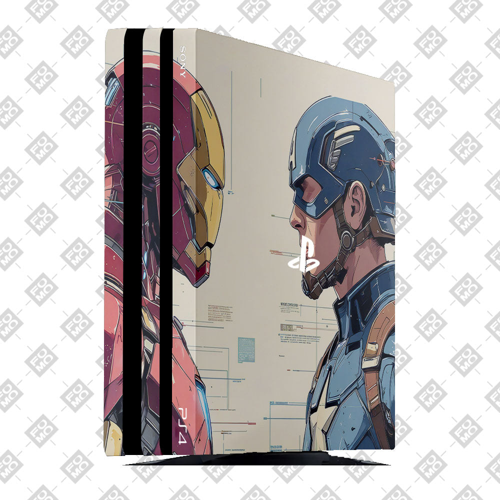 Iron Man vs Captain America PlayStation 4 Pro Skin