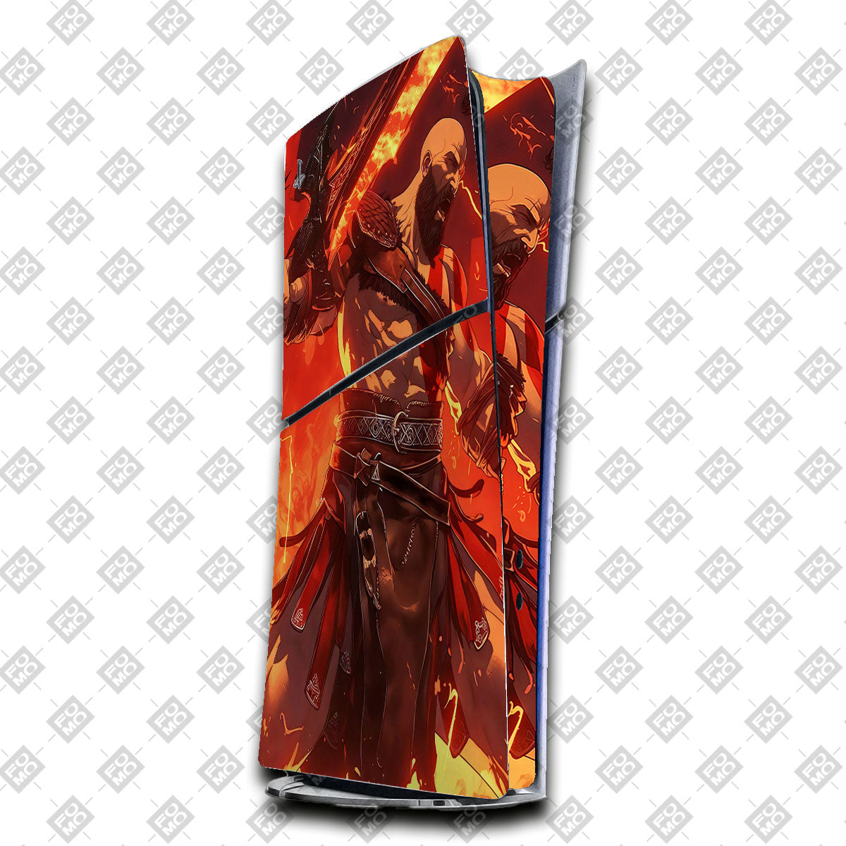 Blades of Chaos Fury PlayStation 5 Slim Digital Edition Skin