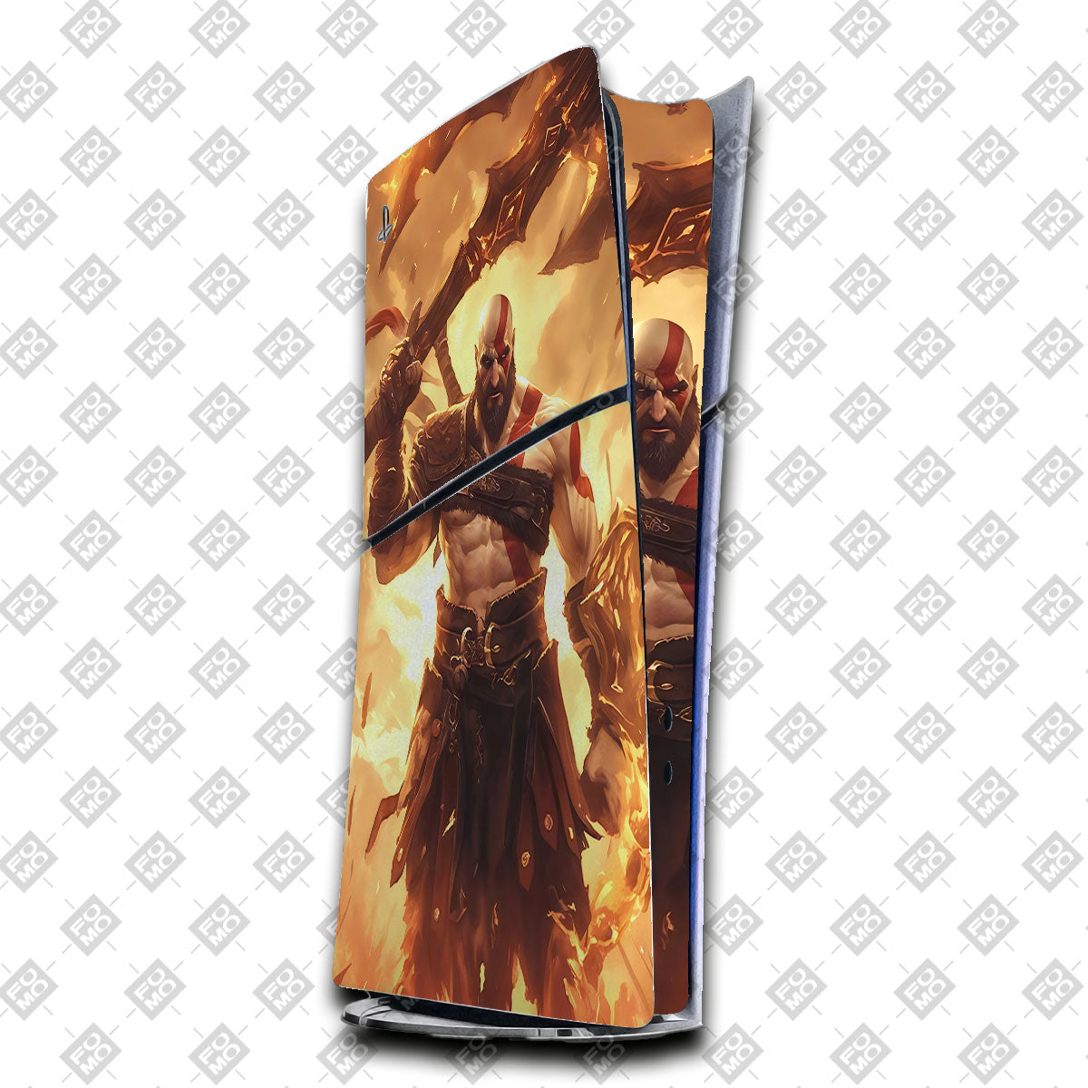 Kratos in Battle PlayStation 5 Slim Digital Edition Skin