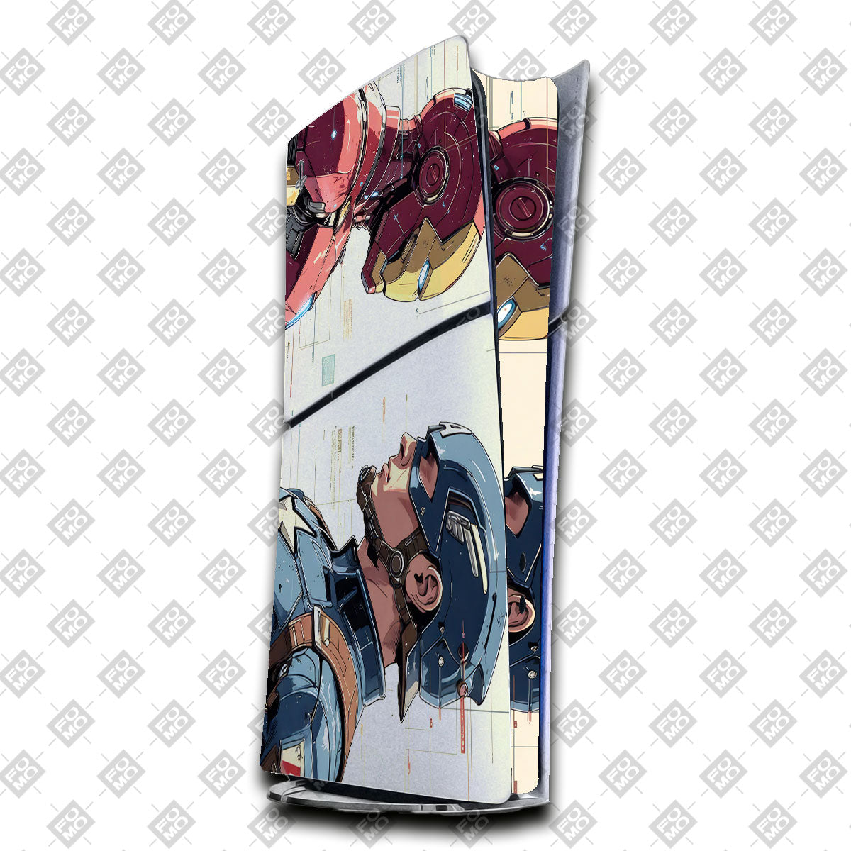 Iron Man vs Captain America PlayStation 5 Slim Digital Edition Skin