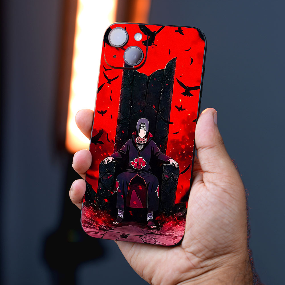 Itachi Uchiha Sitting on Throne Anime Mobile Skins