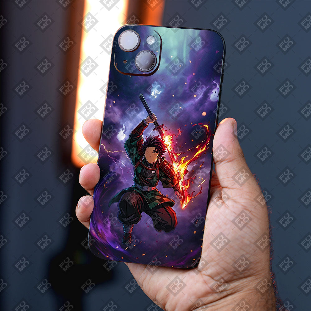 Tanjiro Flame Sword Anime Mobile Skins
