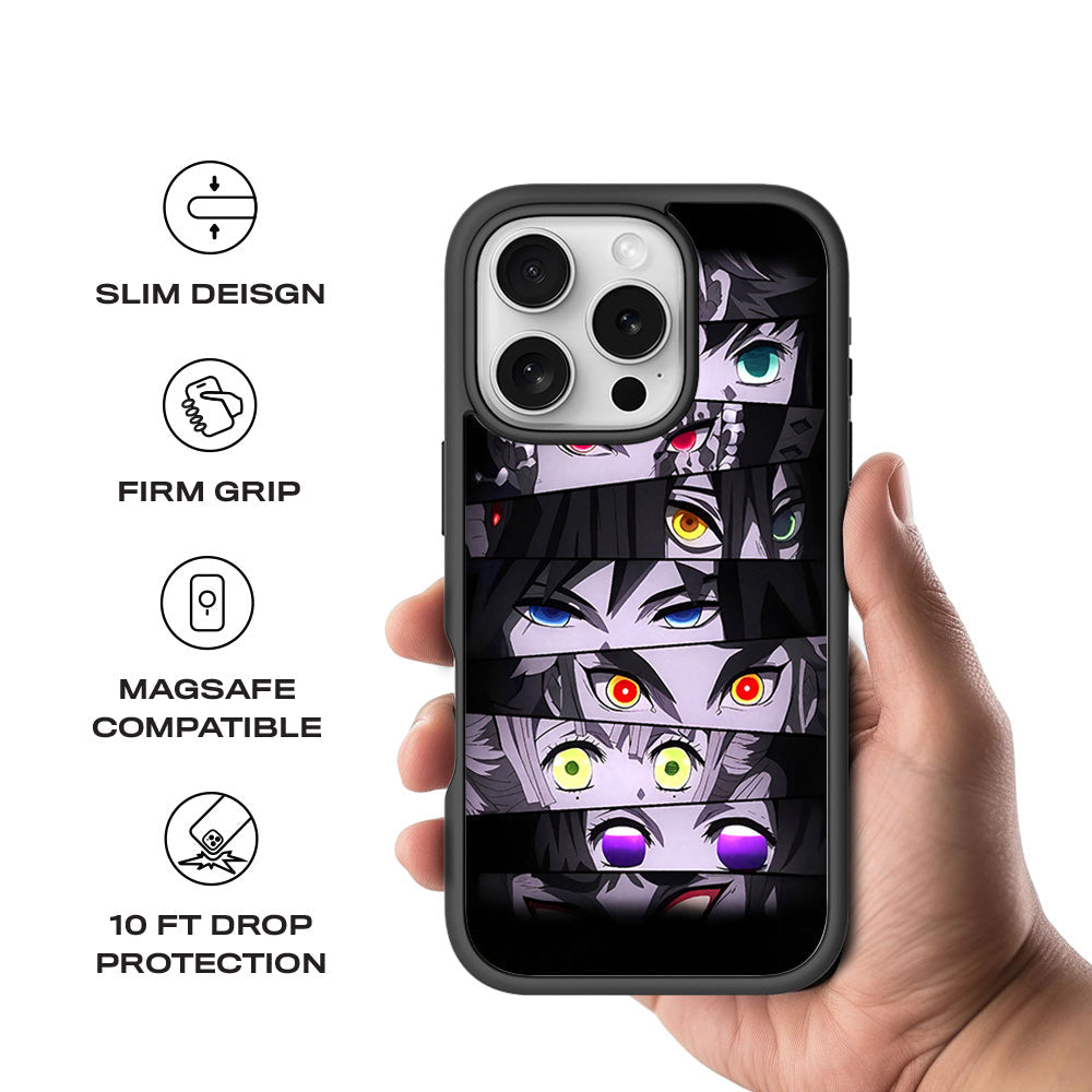 Demon Eyes Awakening Skin with Shockguard Armour Magsafe Case for Apple iPhone 16 Pro Max