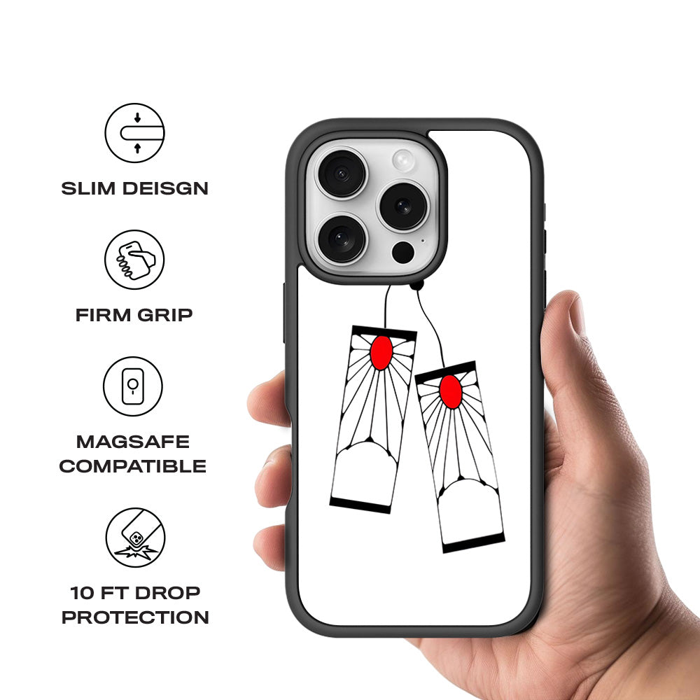 Tanjiro Hanafuda Skin with Shockguard Armour Magsafe Case for Apple iPhone 16 Pro Max