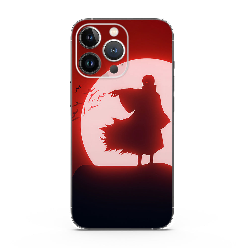 Itachi Uchiha Under Red Moon 3D Mobile Skin