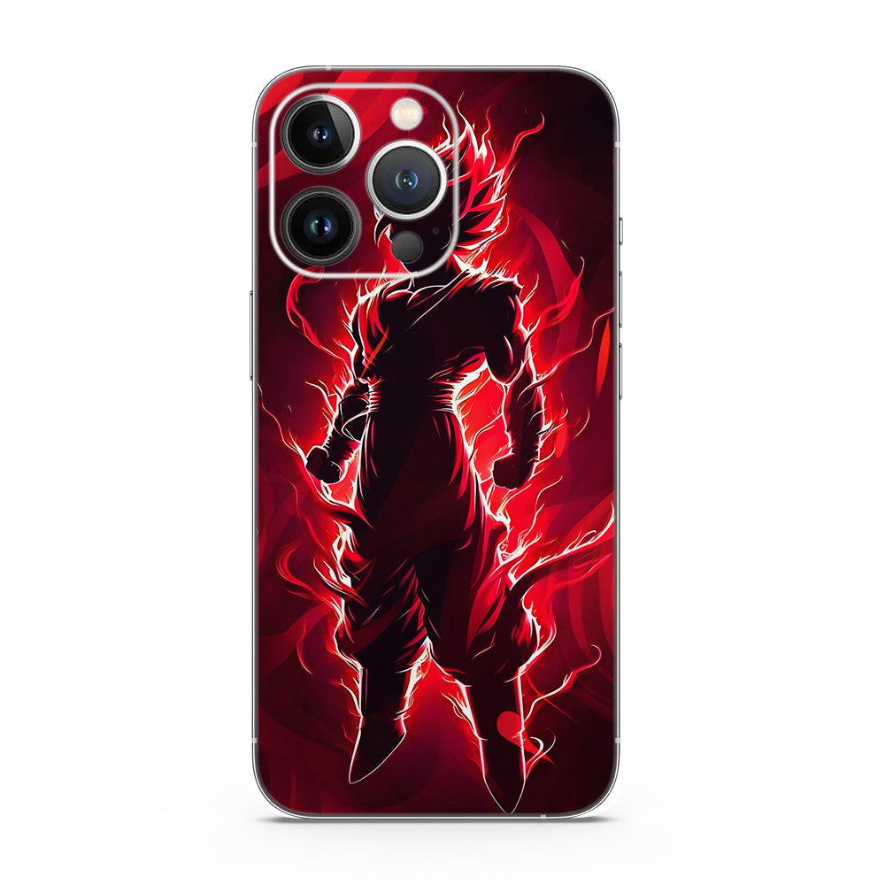 Goku in Fiery Red 3D Mobile Skin