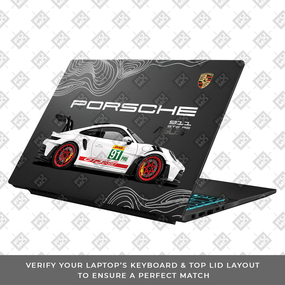 Transparent Track Spec Power Asus Gaming V16 V3607 Laptop Skin