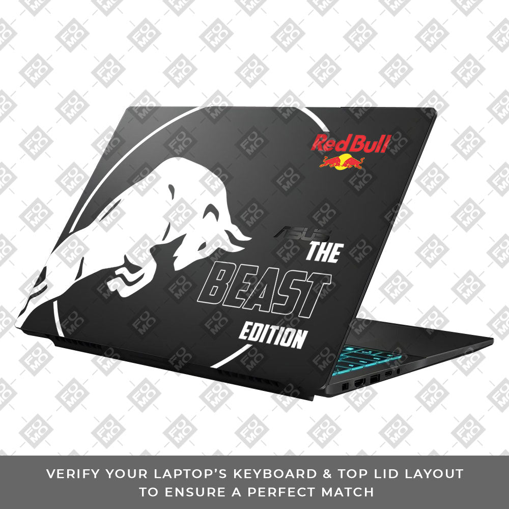 Transparent High Octane Energy Asus Gaming V16 V3607 Laptop Skin