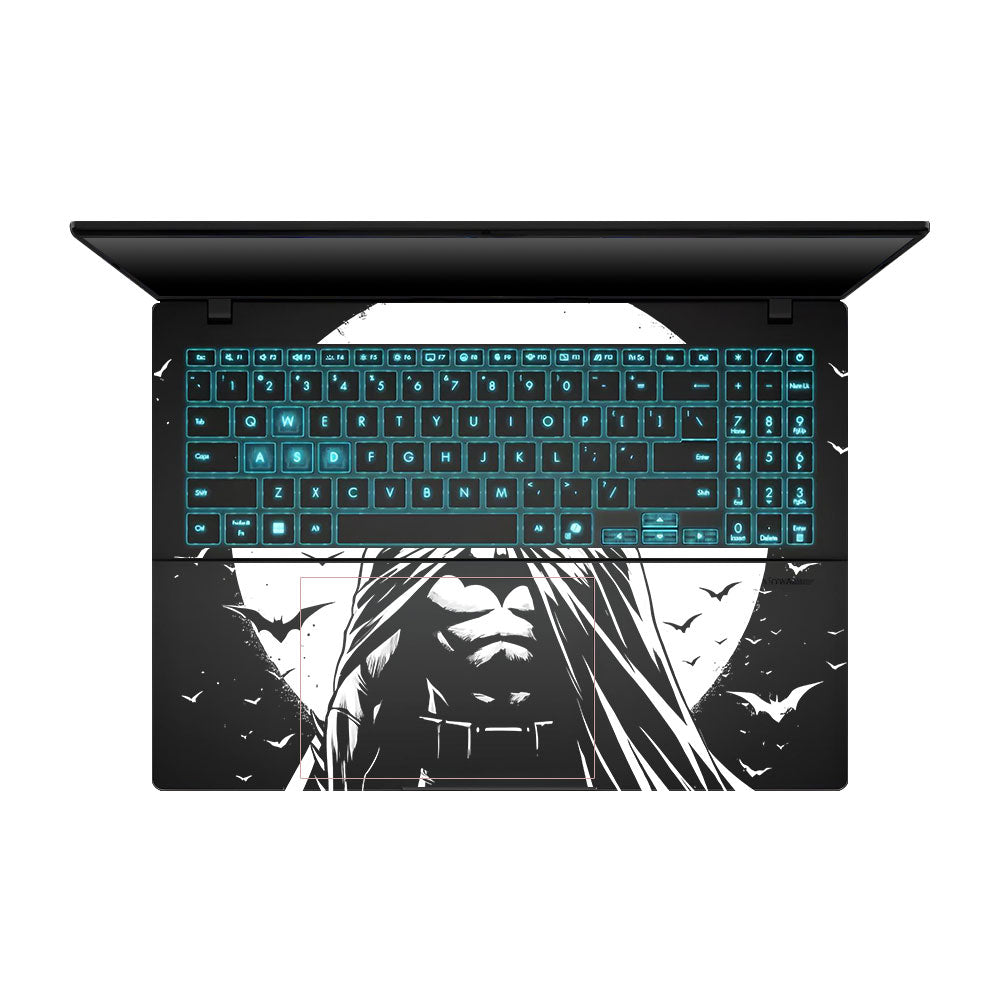 Transparent Moonlit Comic Vigilante Asus Gaming V16 V3607 Laptop Skin