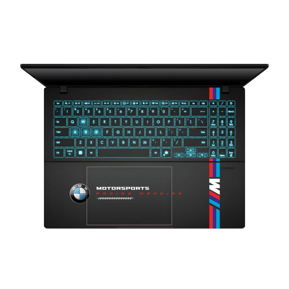 Transparent Motorsport Race Graphic Asus Gaming V16 V3607 Laptop Skin