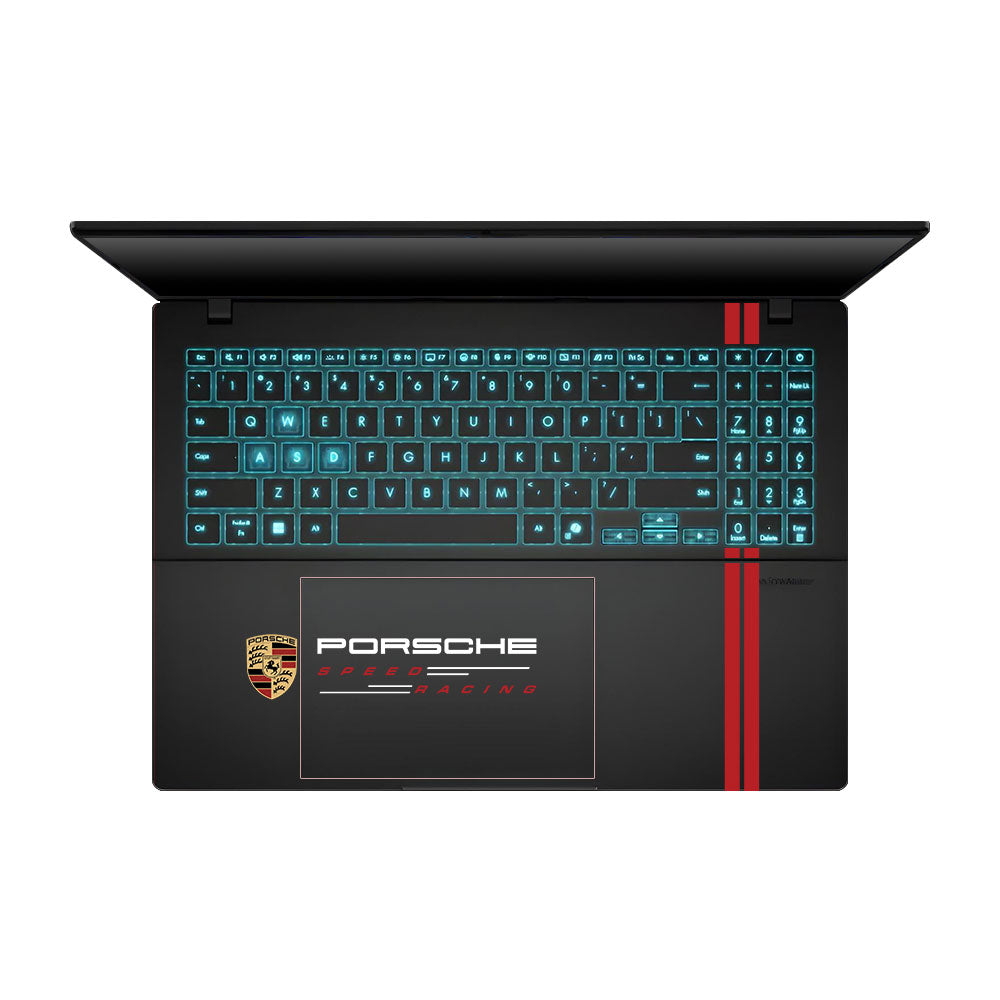 Transparent Motorsport Livery Graphic Asus Gaming V16 V3607 Laptop Skin