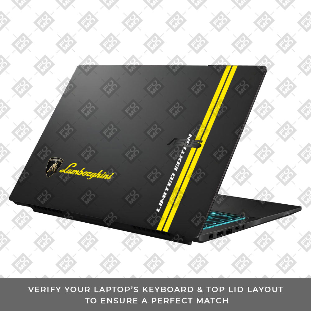 Transparent Exotic Supercar Edition Asus Gaming V16 V3607 Laptop Skin