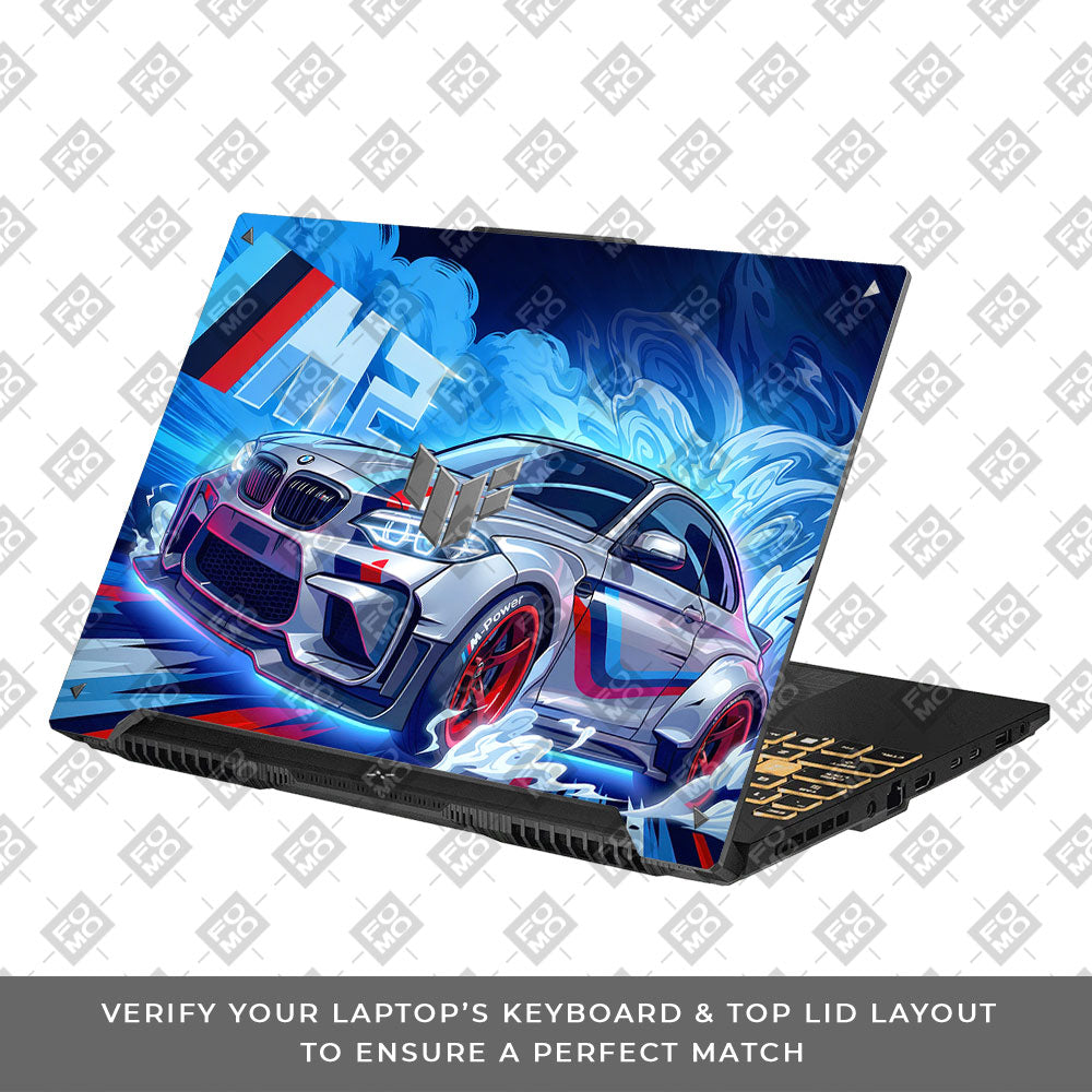 BMW M Performance Asus TUF Gaming F16 and TUF Gaming A16 Laptop Skin