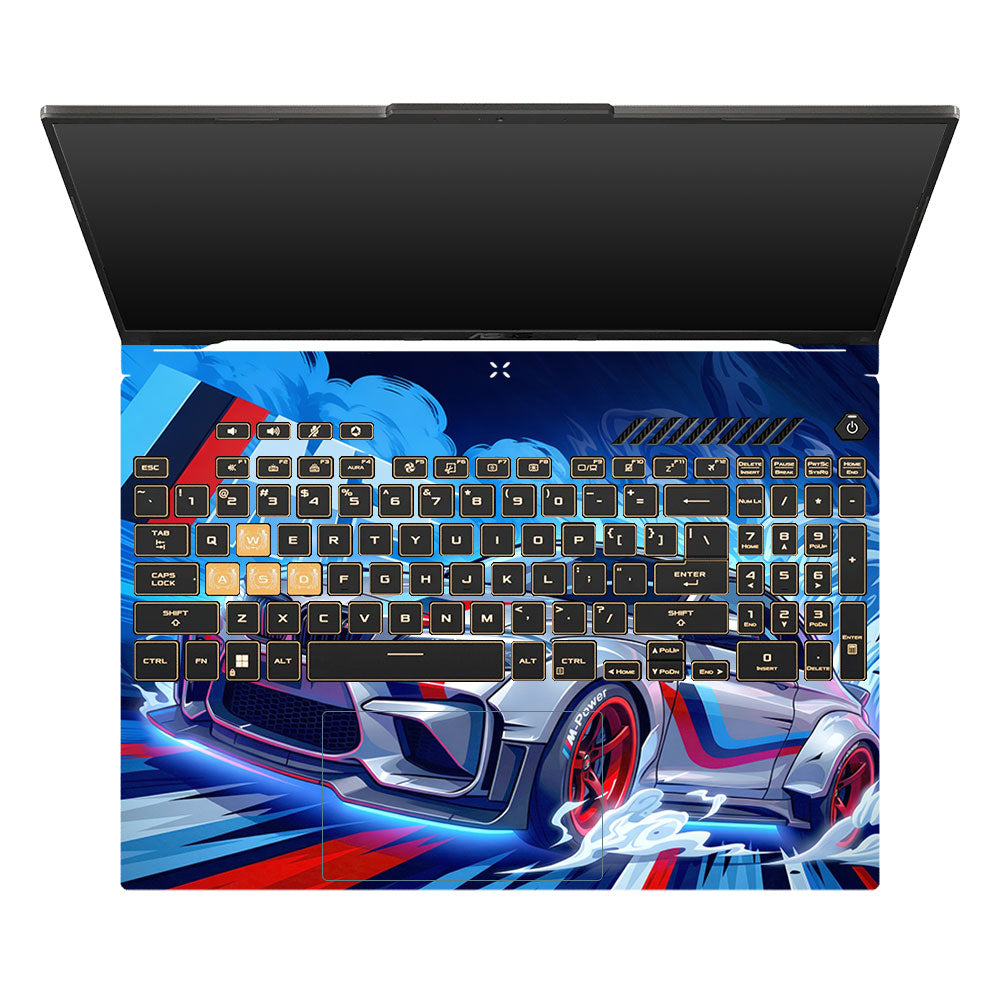 BMW M Performance Asus TUF Gaming F16 and TUF Gaming A16 Laptop Skin