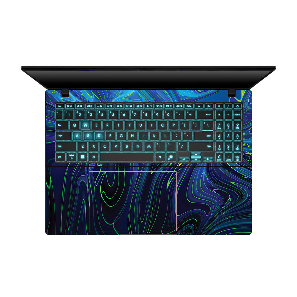 Cobalt Liquid Design Asus Gaming V16 V3607 Laptop Skin
