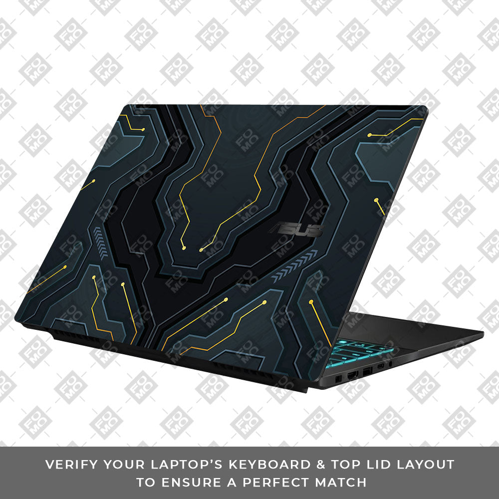 Futuristic Techno Asus Gaming V16 V3607 Laptop Skin