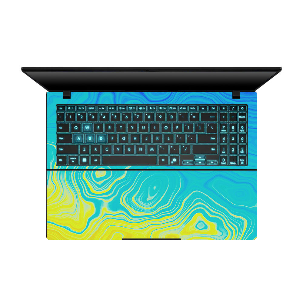 Ocean Gradient Waves Asus Gaming V16 V3607 Laptop Skin