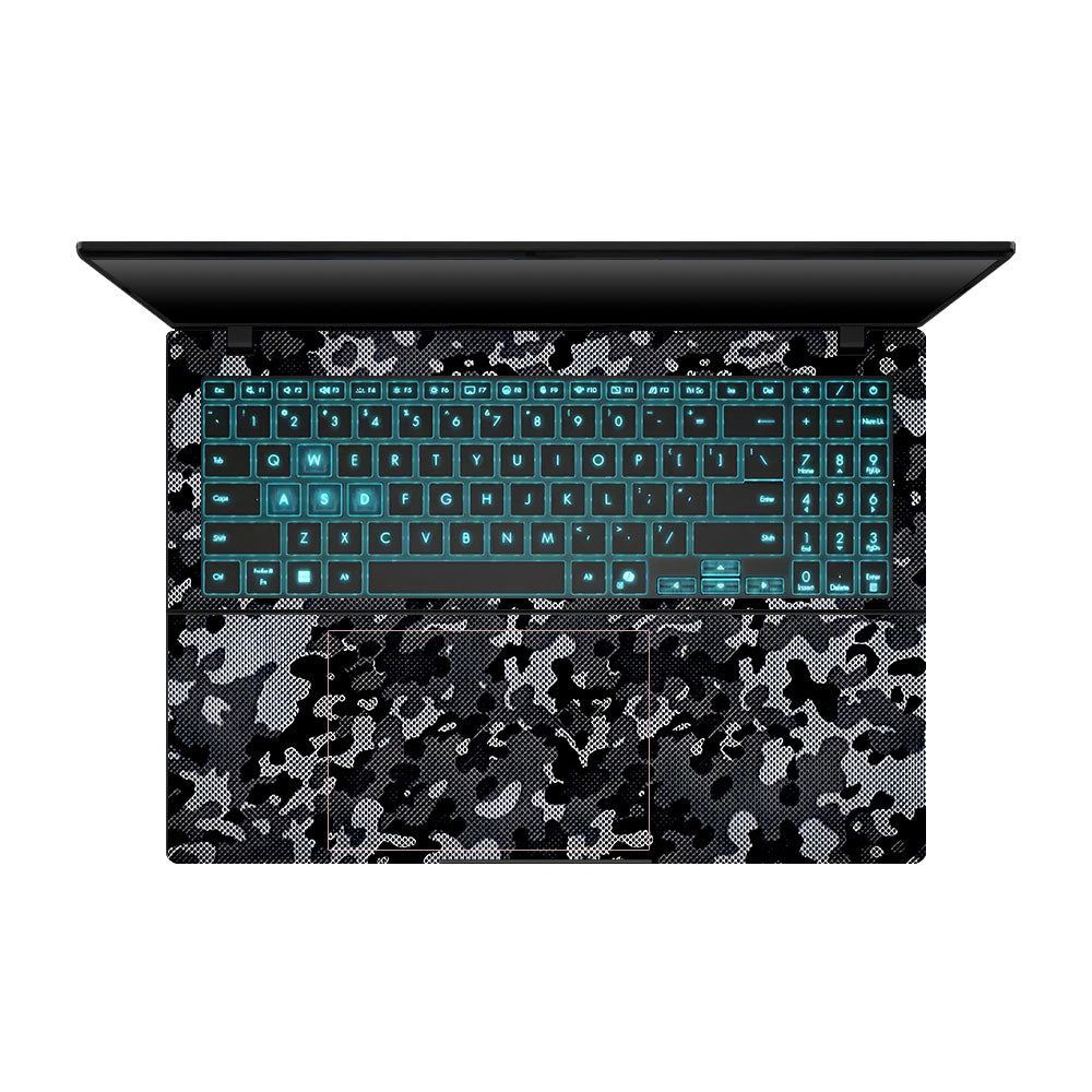 Stealth Grey Camo Asus Gaming V16 V3607 Laptop Skin